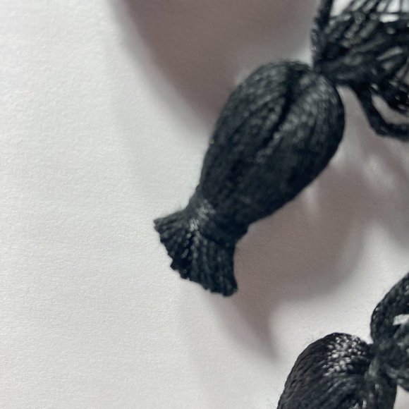 Black Tassel Fringe Trim 2 1/4" 6yds Sewing Ribbon Apparel Crafts Waverly - Picture 5 of 13